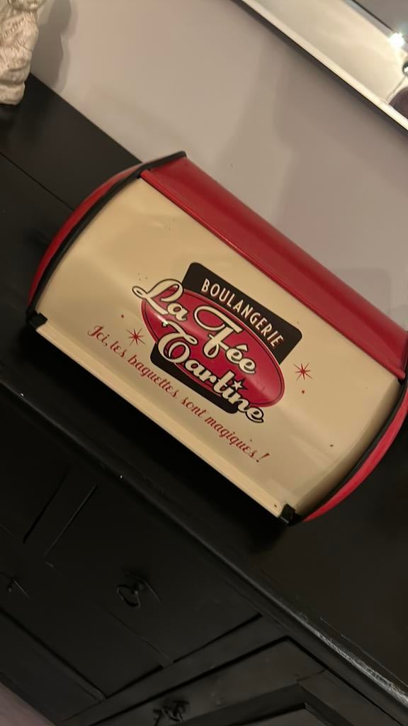 Vintage broodtrommel 35 breed eye catcher, Ophalen of Verzenden, Zo goed als nieuw