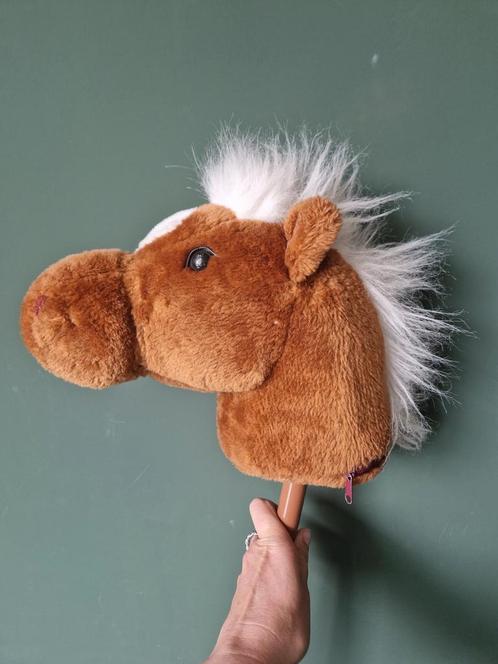Stokpaard bruin, Kinderen en Baby's, Speelgoed | Knuffels en Pluche, Zo goed als nieuw, Paard, Ophalen of Verzenden