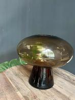 Showroom uitverkoop - PTMD Minty Brown glass vase M, Ophalen, Overige kleuren, Nieuw, Glas