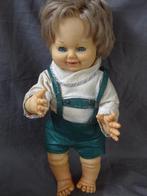 Schildpadpop jongen jongetje met geluid vintage jongens pop, Verzamelen, Poppen, Ophalen of Verzenden, Zo goed als nieuw, Pop