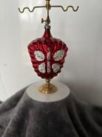 Oude glazen kerstbal. Vlinder rood, Diversen, Kerst, Ophalen of Verzenden, Zo goed als nieuw