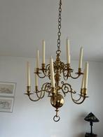Messing Kroonluchter met 12 Kaarsen, Ophalen, Gebruikt, Metaal