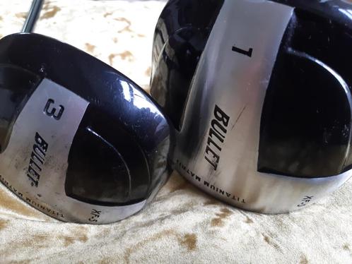 ZGAN driver van Bullet ( 10,5 gr ) met houten 3 ( 16 gr ), Sport en Fitness, Golf, Gebruikt, Set, Overige merken, Ophalen of Verzenden
