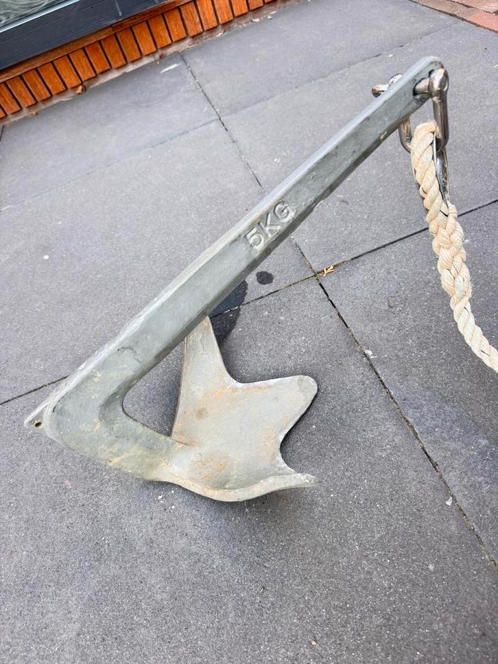Bruce Anker 5 kg met 30 meter ankerlijn, Watersport en Boten, Accessoires en Onderhoud, Gebruikt, Overige typen, Ophalen of Verzenden