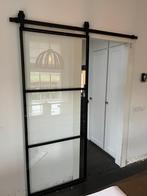 Stalen binnendeur met glas, Ophalen, 215 cm of meer, Binnendeur, Glas