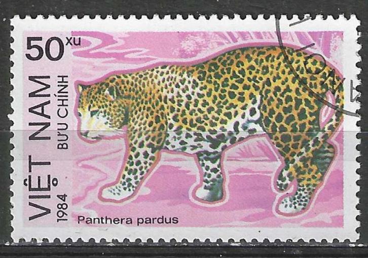 Vietnam 1984 - Yvert 484B - Wilde dieren - 50 xu (ST), Postzegels en Munten, Postzegels | Azië, Zuidoost-Azië, Verzenden