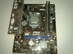 MSI H81M-E33 moederbord met Intel Core i5 CPU, DDR3, Ophalen of Verzenden, Zo goed als nieuw, Micro-ATX