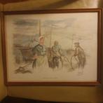 Tekening aquarel  Harderwijk, Antiek en Kunst, Ophalen of Verzenden