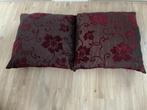 Bordeauxrode vloerkussens 65x65 - z.g.a.n., Ophalen, Zo goed als nieuw, Rood, Vierkant