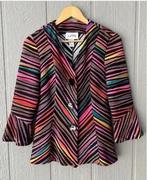 Joseph Ribkoff prachtig gekleurde jas mt 38 valt mt 40