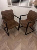 Eetkamerstoel bruin/camel, Huis en Inrichting, Stoelen, Ophalen, Gebruikt, Twee, Bruin