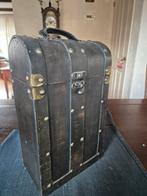 Vintage Houten Wijnkoffer, Minder dan 50 cm, Gebruikt, Minder dan 50 cm, Minder dan 50 cm