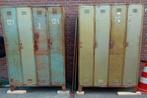 3 vintage lockers met ieder vier kastjes. Oud, veel patima, Tuin en Terras, Schuttingen, Ophalen, Minder dan 3 meter, Hout, 1 tot 2 meter