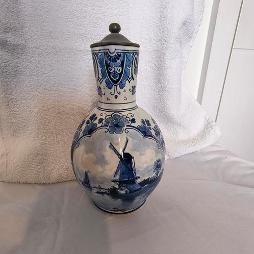 De Porceleyne Fles kruik met deksel, 1902, mooi!, Antiek en Kunst, Antiek | Keramiek en Aardewerk, Ophalen of Verzenden