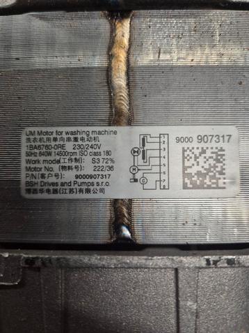 Wasmachine Motor UM 1BA6760-0RE 230/240V beschikbaar voor biedingen