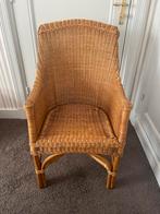 Rieten stoelen 4 stuks, Ophalen, Gebruikt, Bruin, Riet of Rotan