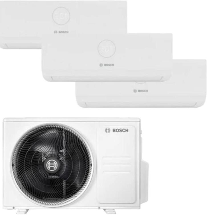 Bosch Climate Tripple-Split 7.9kW Outdoor + 2x2.5kW+ 1X3.5kW, Witgoed en Apparatuur, Airco's, Nieuw, Wandairco, Minder dan 60 m³