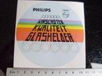 sticker Philips winschoten kwaliteit glashelder logo rond, Verzamelen, Stickers, Verzenden, Zo goed als nieuw, Bedrijf of Vereniging