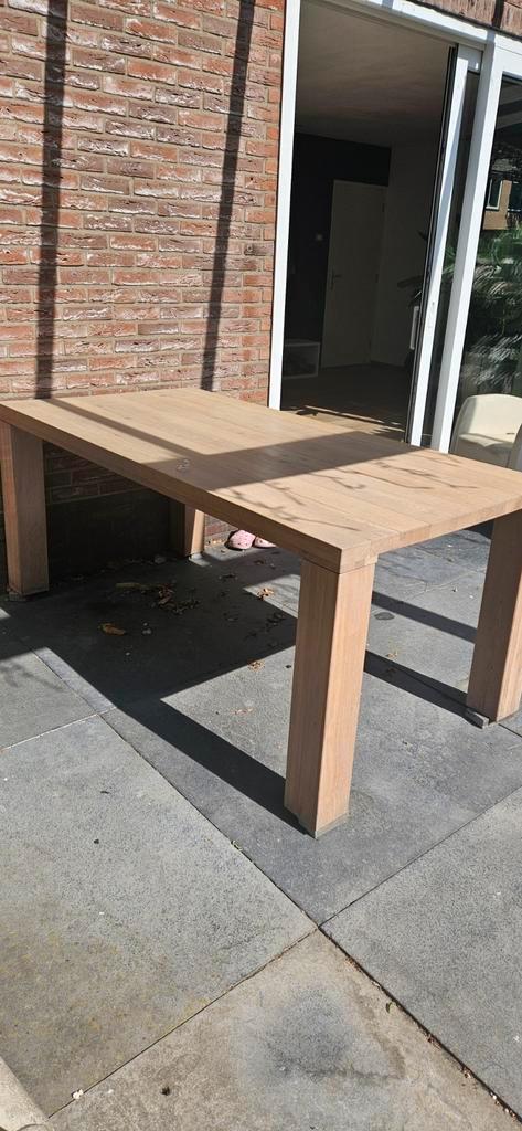 Massief houten tafel - eetkamertafel - tuintafel, Antiek en Kunst, Antiek | Meubels | Tafels, Ophalen
