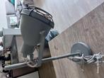Bureau  lamp  industrieel  grijs 42 cm hoog., Ophalen, Zo goed als nieuw