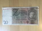 Duitsland 20 Reichsmark 1929, Postzegels en Munten, Bankbiljetten | Europa | Niet-Eurobiljetten, Los biljet, Duitsland, Ophalen of Verzenden