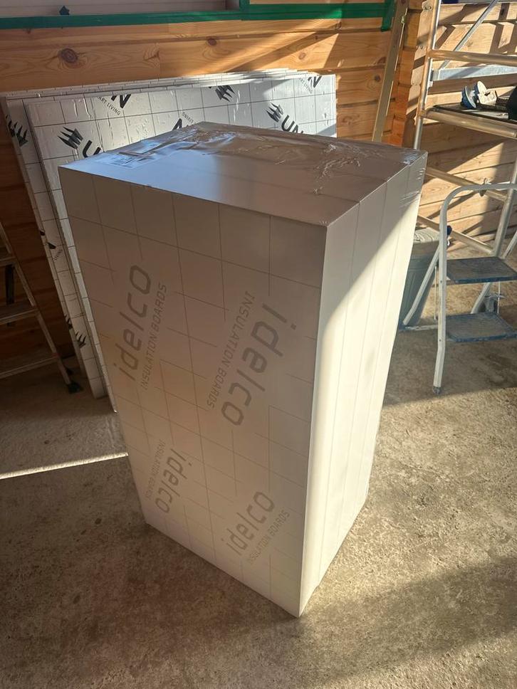 4x PIR Isolatieplaten 120mm dik (2,88m2), Doe-het-zelf en Verbouw, Isolatie en Afdichting, Nieuw, Vloerisolatie, Hardschuim (Pir)