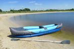 blauwe kano aangeboden, Watersport en Boten, Kano's, Ophalen, Met peddels, Overige typen, Twee personen