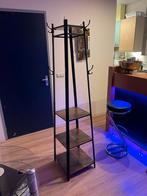 Zwarte kapstok met houten details, Ophalen, Nieuw, Staande kapstok, 150 tot 200 cm