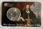 Zilveren 5 euro munt UNC Michiel de Ruyter 2007, Koningin Beatrix, Zilver, Euro's, Ophalen of Verzenden