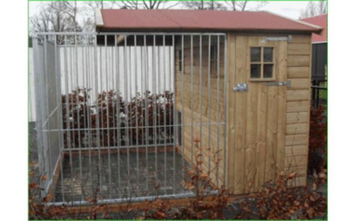 🐕‍🦺Grote hondenhokken met ren ook maatwerk hondenverblijf, Dieren en Toebehoren, Hondenhokken, Nieuw, Hondenkennel, 100 cm of meer