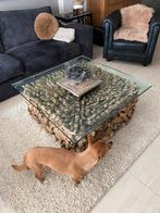 Rofra drijfhout salontafel 90x90, Huis en Inrichting, Tafels | Salontafels, Ophalen, Veelzijdig, Gebruikt, 100 tot 150 cm