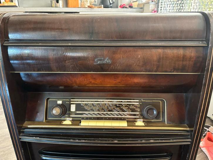 Antieke Saba Radio Kast - Restauratie Project, Antiek en Kunst, Antiek | Tv's en Audio, Ophalen