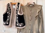 Looxs gilet blouse 134-140, Kinderen en Baby's, Kinderkleding | Maat 134, Ophalen of Verzenden, Zo goed als nieuw, Meisje, Overhemd of Blouse
