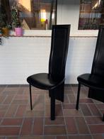 Quia Elena B design stoelen 4 stuks, Huis en Inrichting, Stoelen, Ophalen, Zwart, Design, Leer