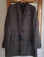 Nieuwe wollen winterjas Duetz 52 wol geruit bruine bruin, Maat 52/54 (L), Bruin, Nieuw, Ophalen of Verzenden