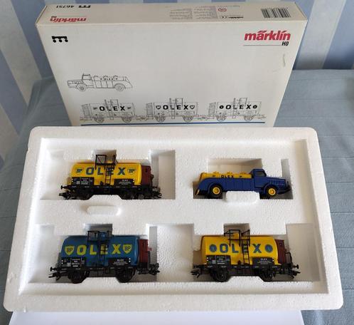 Märklin/Trix 46751 Olex set ketelwagons, Hobby en Vrije tijd, Modeltreinen | H0, Zo goed als nieuw, Wagon, Wisselstroom, Trix