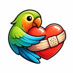 Kunt u niet meer voor uw vogel zorgen?, Meerdere dieren, Papegaai