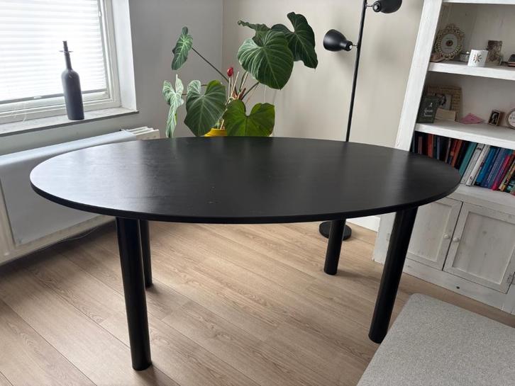 Ovale eettafel, Huis en Inrichting, Tafels | Eettafels, Zo goed als nieuw, 50 tot 100 cm, 150 tot 200 cm, Ovaal, Ophalen