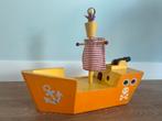 Houten piratenboot met kanon en vlag, Ophalen of Verzenden, Gebruikt, Overige typen