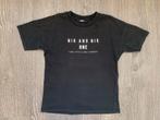 Unisex shirtje / shirt zwart one collection Nik & Nik mt 104, Kinderen en Baby's, Kinderkleding | Maat 104, Gebruikt, Jongen of Meisje