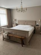 Prachtig landelijk klassiek bed ledikant, Ophalen, Zo goed als nieuw, Tweepersoons, Landelijk klassiek