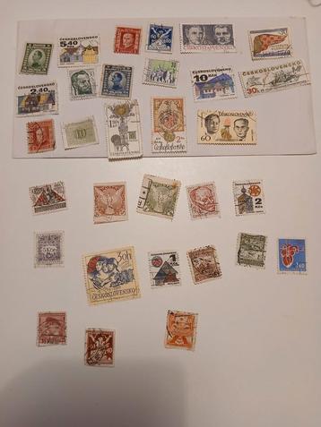 Postzegels Tsjecho-Slowakije + Wereld - Grote Collectie beschikbaar voor biedingen