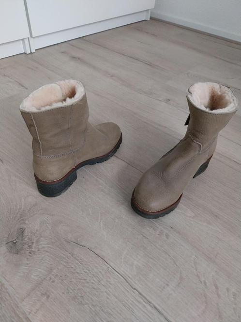 Via Vai boots zgan, Kleding | Dames, Schoenen, Zo goed als nieuw, Lage of Enkellaarzen, Beige, Verzenden