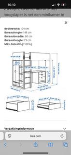 Hoogslaper Ikea, Ophalen, Eenpersoons, Zo goed als nieuw, 90 cm