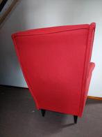 Rode Oorfauteuil, Huis en Inrichting, Fauteuils, Ophalen, Zo goed als nieuw