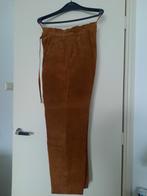 ECHT LEER LEDER Suede broek cognac bruin Oktober Fest Hose, Kleding | Dames, Broeken en Pantalons, Ophalen of Verzenden, Zo goed als nieuw