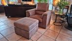 Fauteuil met hocker - nette staat!, Huis en Inrichting, Fauteuils, Ophalen, Gebruikt, 75 tot 100 cm, 75 tot 100 cm