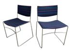 15x stapelbare design stoelen, Ophalen of Verzenden, Zo goed als nieuw, Blauw, Vijf, Zes of meer stoelen