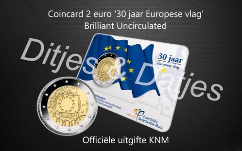 2 euro Nederland 30 jaar Europese Vlag BU coincard 2015, Postzegels en Munten, Munten | Nederland, Euro's, Koningin Beatrix, Ophalen of Verzenden
