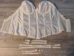 Torselet corset 34C creme, Kleding | Dames, Trouwkleding en Trouwaccessoires, Ophalen of Verzenden, Zo goed als nieuw, Zwart, Accessoires